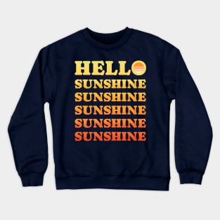 Hello Sunshine Retro Crewneck Sweatshirt